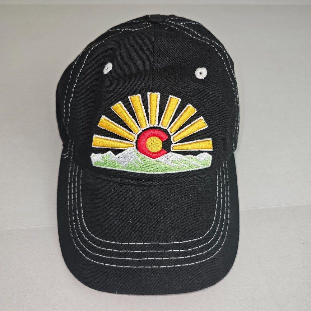 Aksels Colorado Sunset Dad Hat Adjustable Strap‎ Baseball Sun Mountains